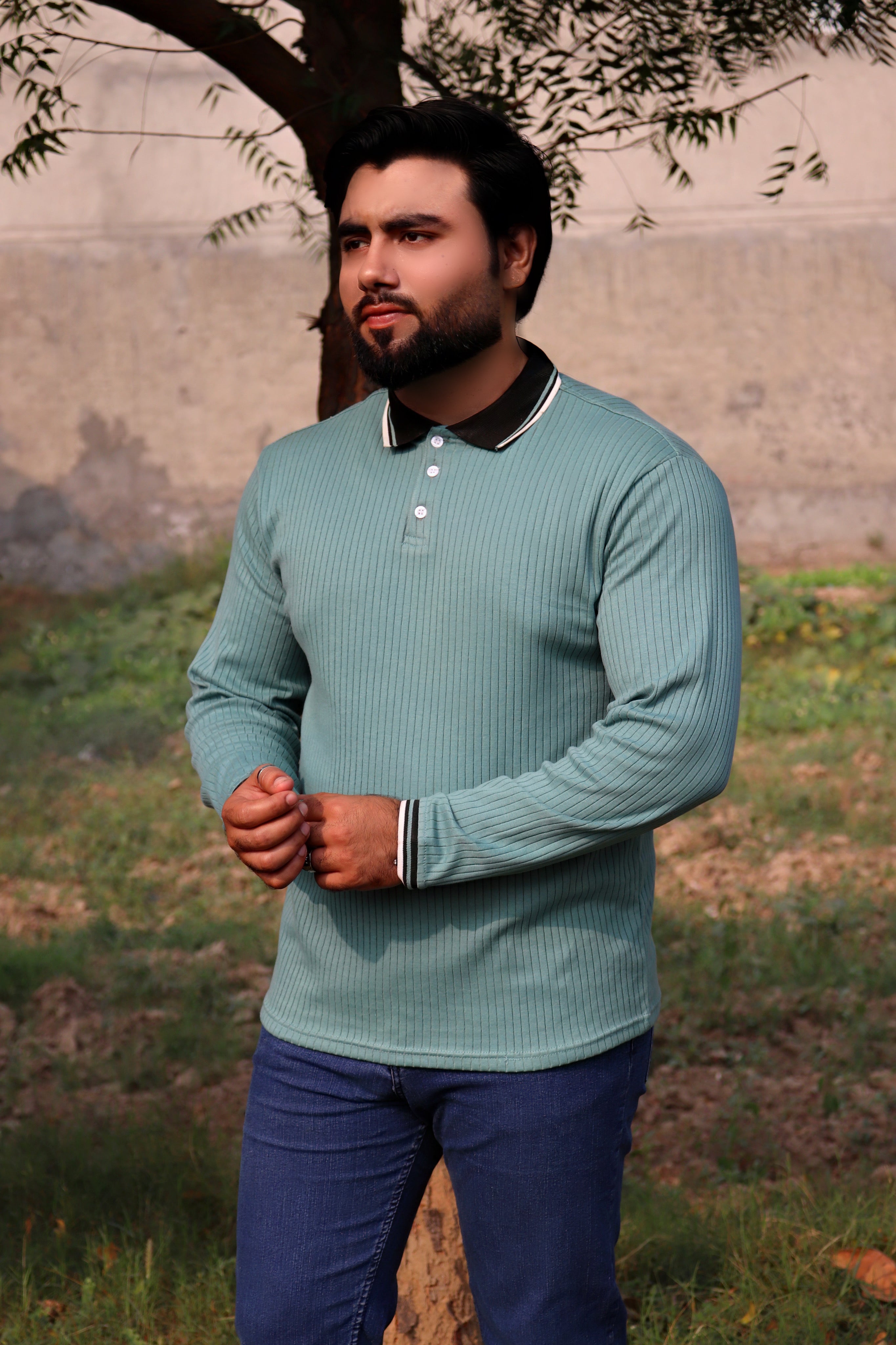 full sleeve polo T-shirt