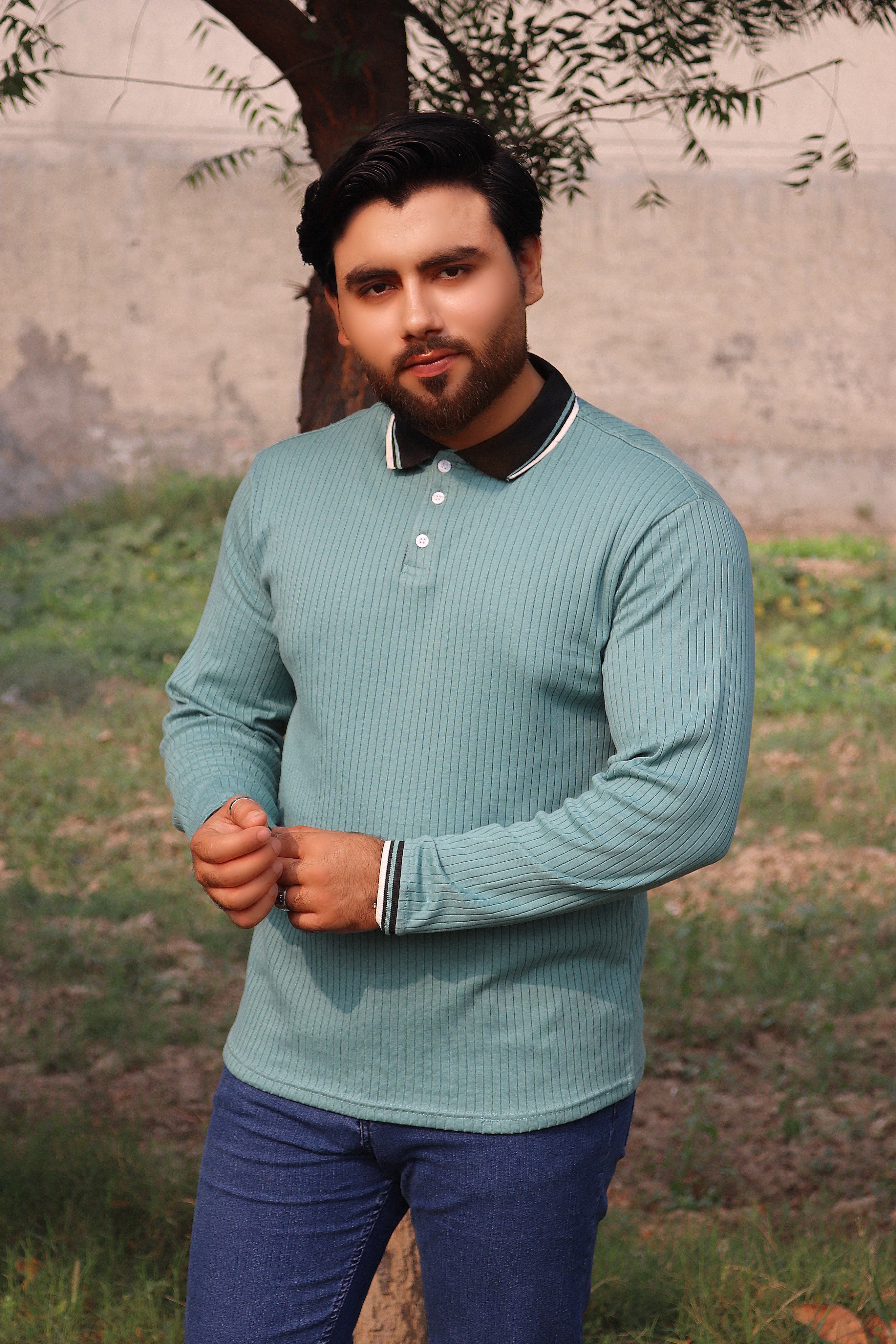 full sleeve polo T-shirt