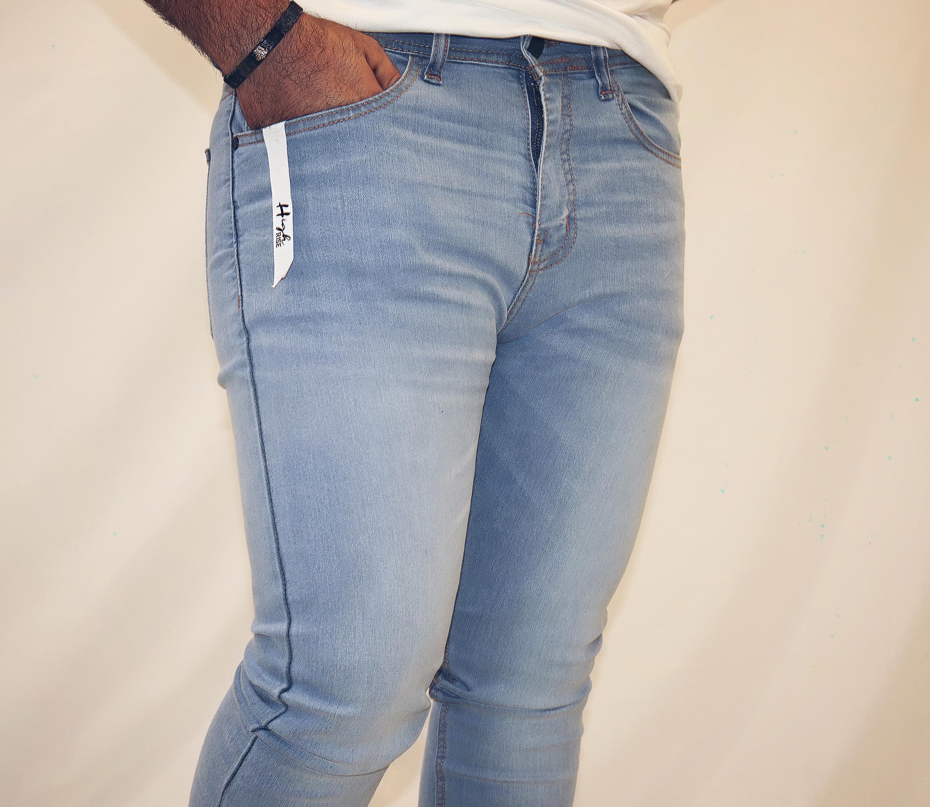 Sky blue denim jeans